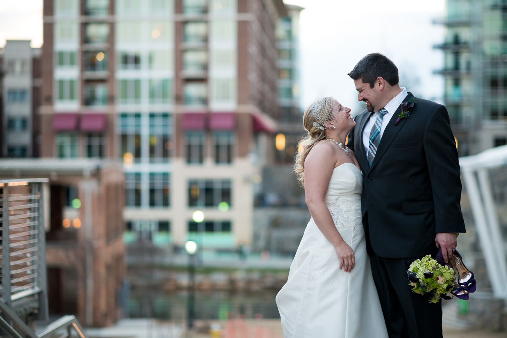 downtown greenville wedding photos
