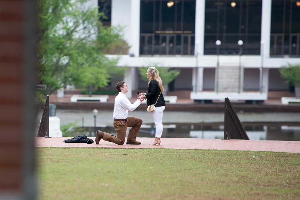 Marriage Proposal Clemson University Carillon Gardens