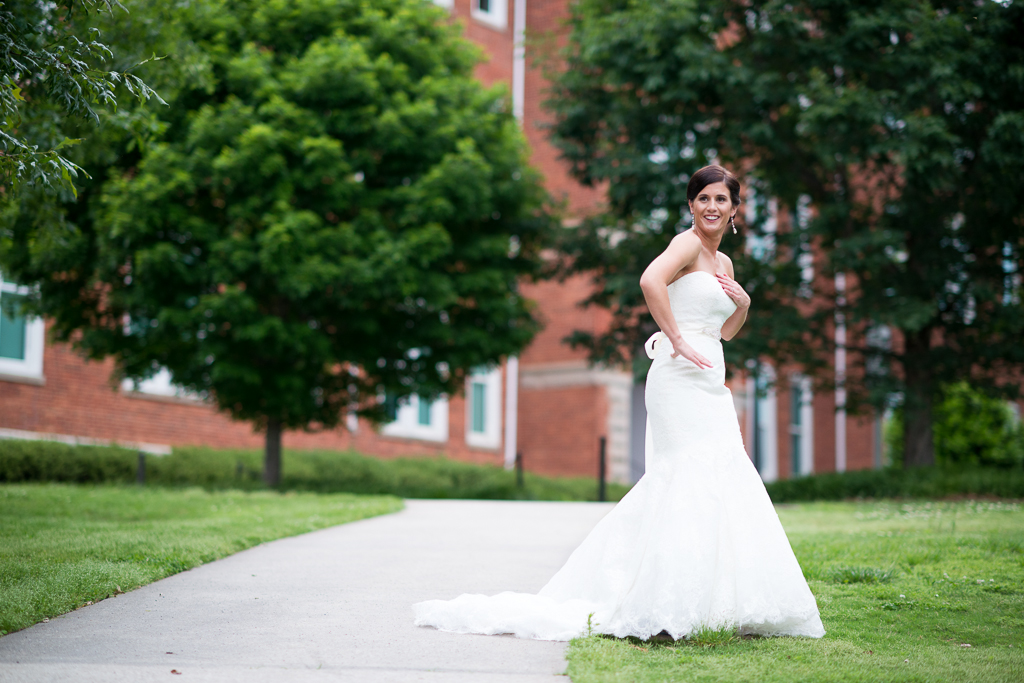 Clemson University wedding bridal photos
