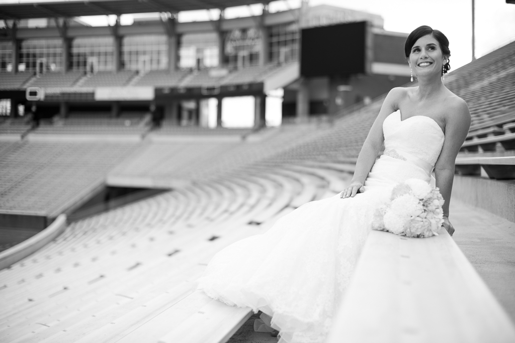 Clemson University Death Valley wedding bridal photos 