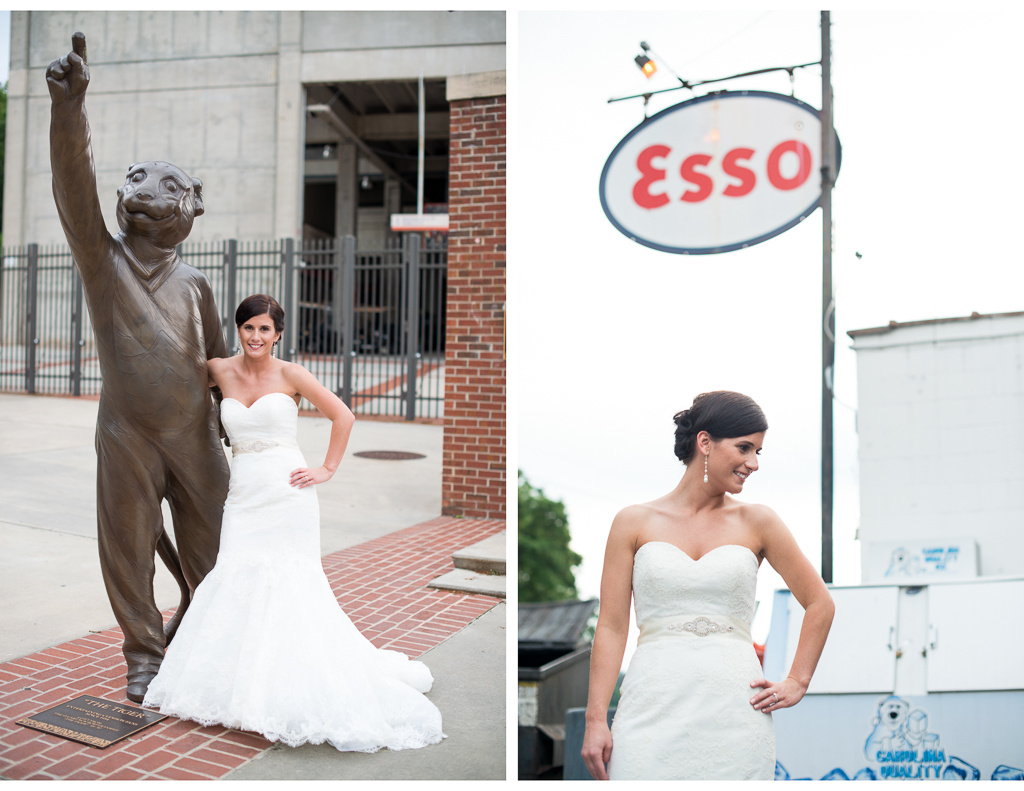 Clemson University Esso Club wedding bridal photos 