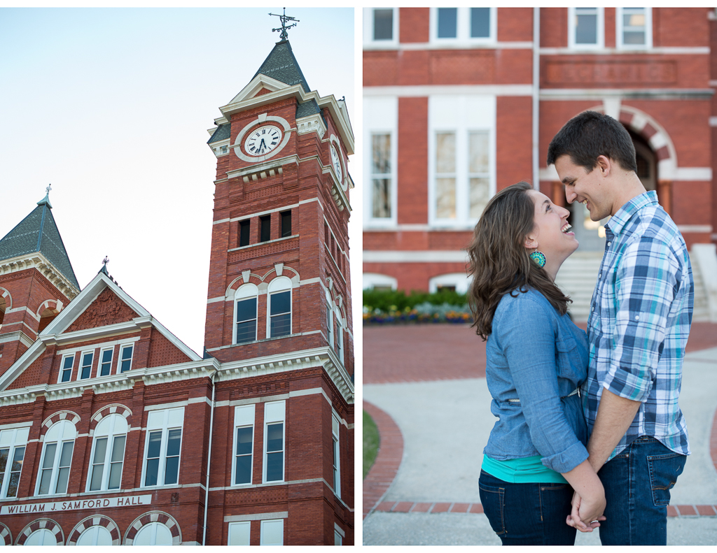 Auburn University Samford Hall Engagement Photos