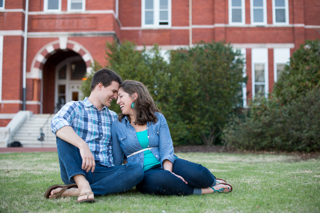Auburn University Samford Hall Engagement Photos