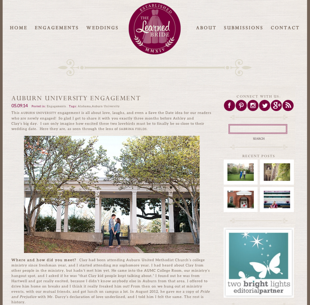 The Learned Bride Featured Auburn