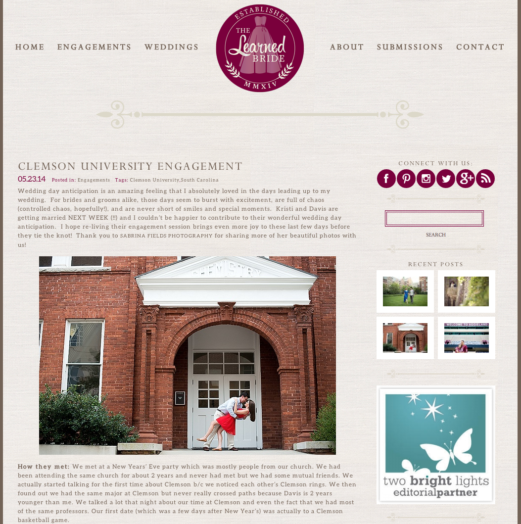 The Learned Bride Featured Clemson