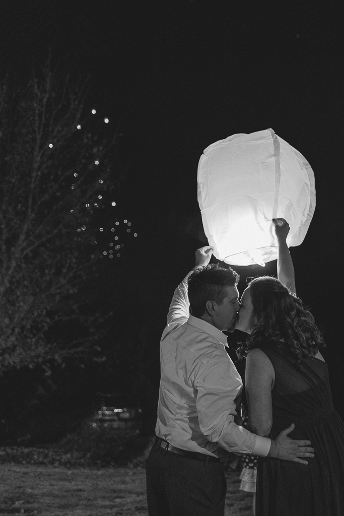 Windy Hill Event Barn Wedding Lantern Release